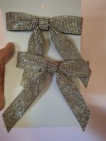 neu; 2 Schmuck Schleifen Strass zum Anclipsen