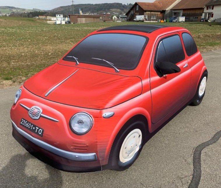 Car Cover Indoors Red, Fiat 500