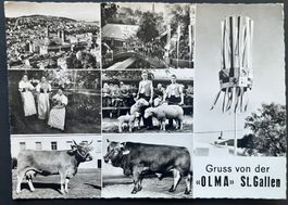 Gruss von der «OLMA» St. Gallen, Ausstellung Land-Milchwirt.