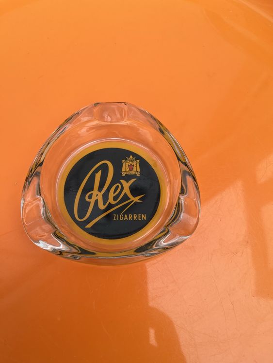 Portacenere: Aschenbecher Rex Zigarren Glas Vintage Deko Bar – Usato da Hefenhofen venduto da n0rt0n