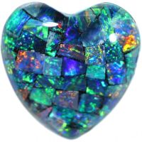 Australian Opal Triplet Mosaic Herz 5.00