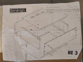 Sintron 480 mm (19") Rack-Leergehäuse, 3 HE, schwarz lackier
