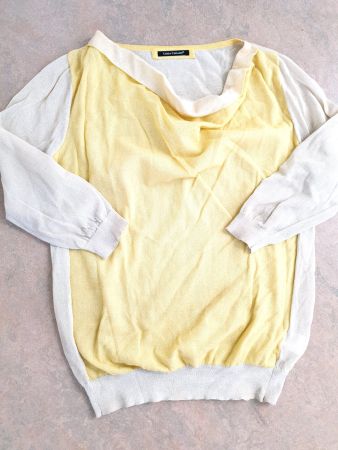 LUISA CERANO 40 PULLOVER PULLI L SHIRT GELB BEIGE TOP