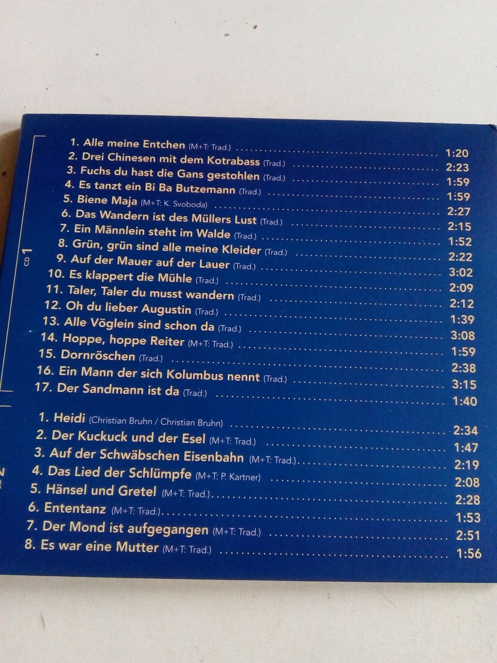 CD: Die 50 schönsten Kinderlieder  (3-CD's / Digi)   Deutsch – Usato da St. Gallen venduto da elkapone 2