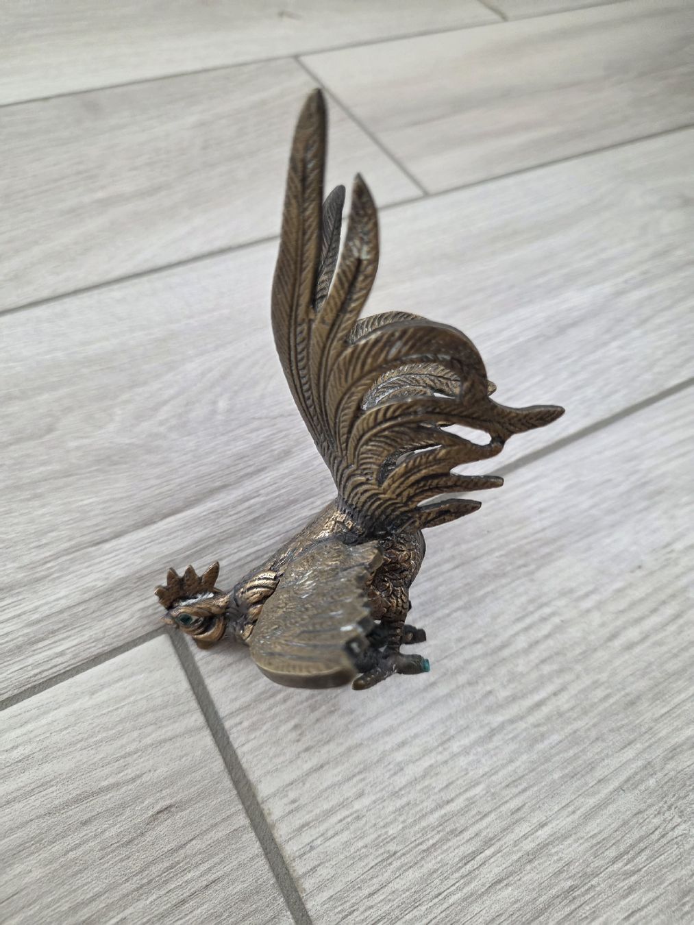 Statuette: Bronze oder Messing Hahn Figur antik Vintage – Usato da Dorf venduto da Echo_Elements 2