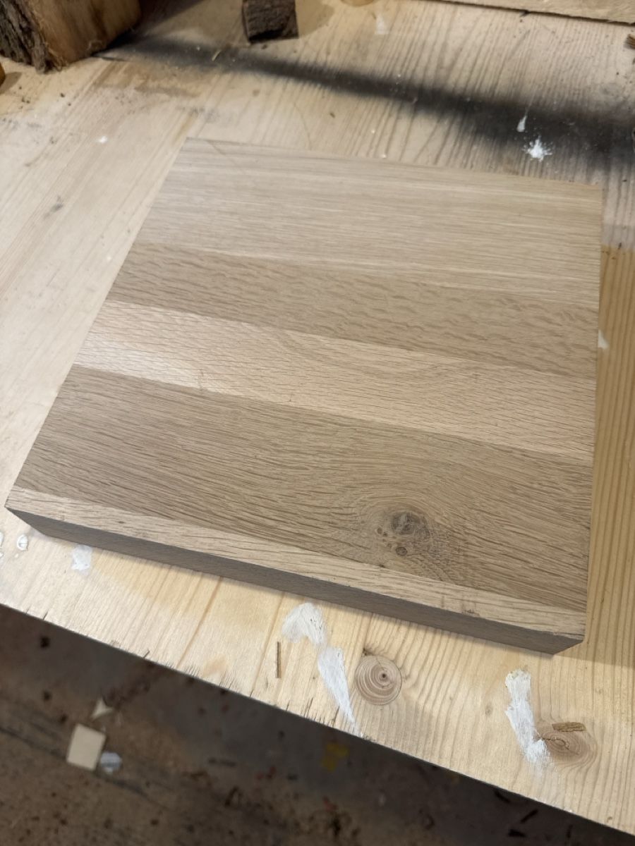 Articoli in legno: Eiche Brett, Holzbrett, 250x250x40 mm – Usato da Brunnen venduto da Holz-style 2