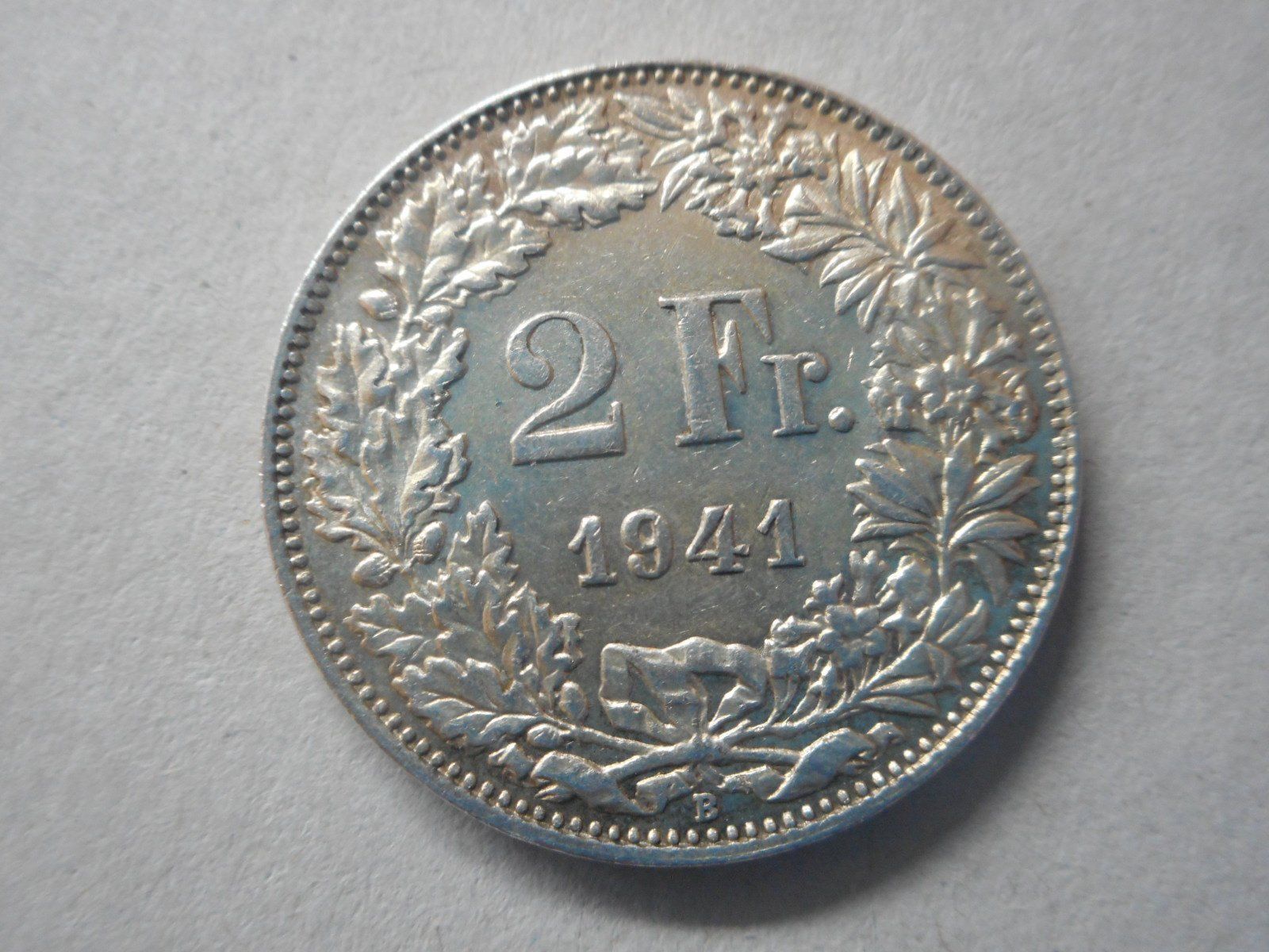 Alle Münzen: 2 Fr. 1941  silber  vorz – Gebraucht aus Kriegstetten von pizlad2010