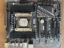 MSI X99S SLI PLUS Mainboard mit Intel i7-5820K und Kühler