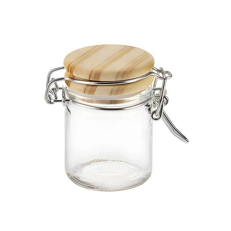 Bicchieri: 44st Bügelglas 45 ml mit Holzdeckel – Nuovo e nell'imballaggio originale da Krattigen venduto da KP-Management 1