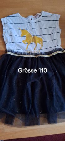 Einhorn Kleid Grösse 110, Tüll Rock, ideal für den Sommer!