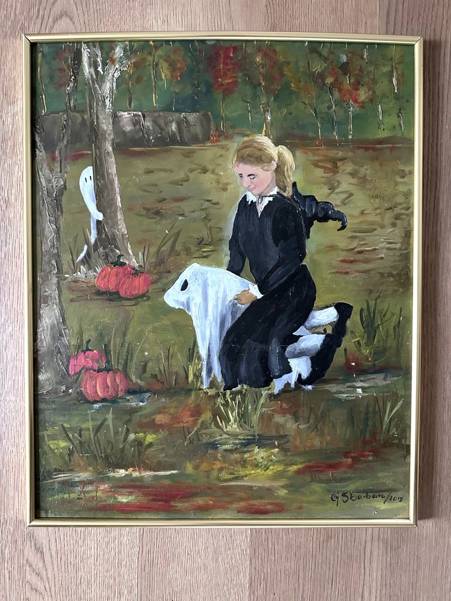 Tutte le decorazioni: Thrifted Ghost Gemälde Herbst/Halloween Dekoration – Nuovo (secondo la descrizione) da Obfelden venduto da RichardS. 2