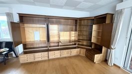 Wohnwand Nussbaum Massiv Fronten Sehr Guter Zustand