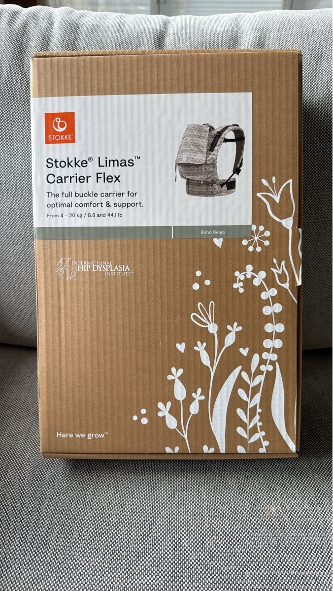 Stokke Marsupi portabebè: Stokke Limas Carrier Flex Boho Beige – Usato da Thalwil venduto da Mgetzi