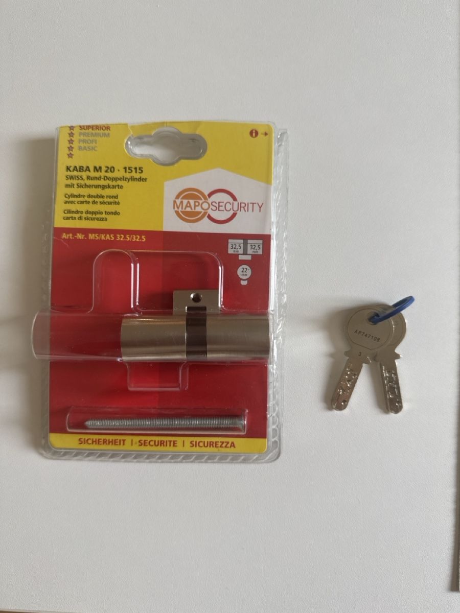Kaba Schliesszylinder: Cylindre porte KABA 22mm – Neu und originalverpackt aus Epalinges von ben_r5x5