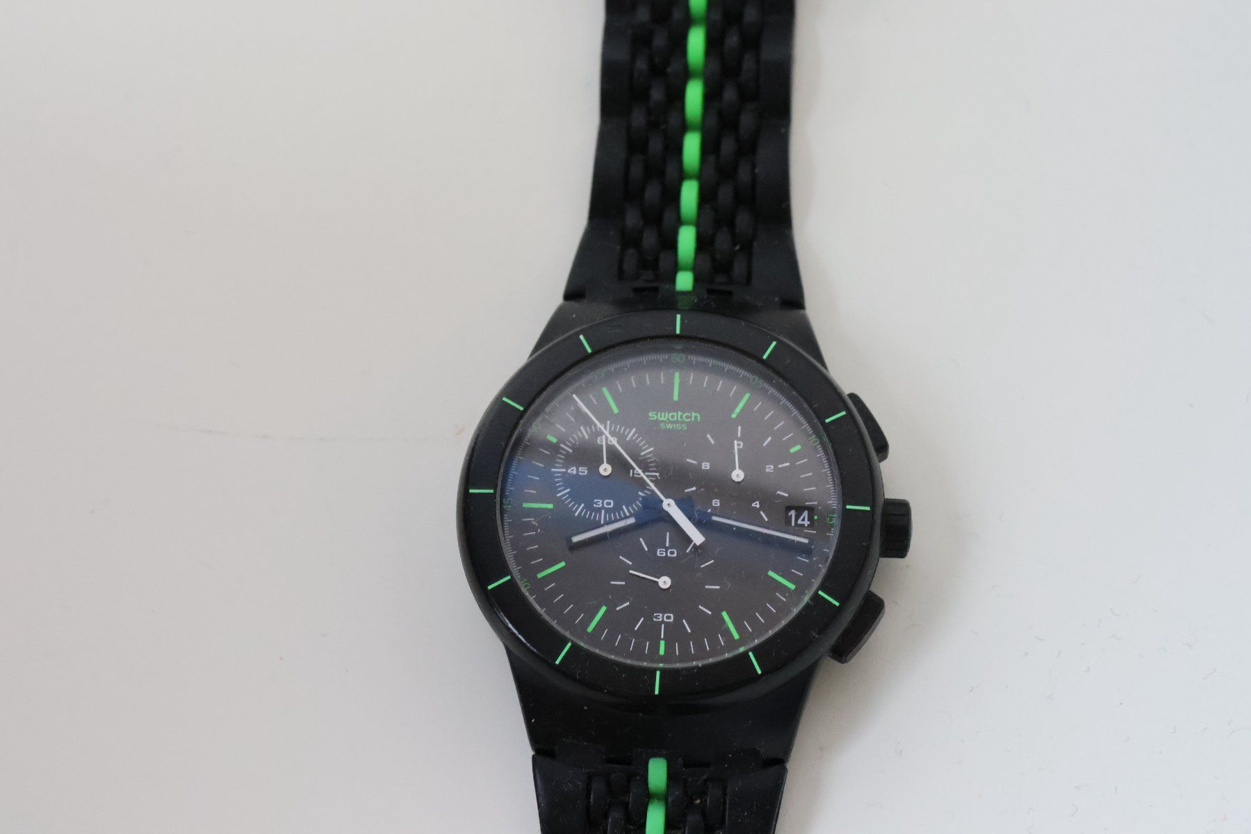 Swatch Orologi: Swatch Armbanduhr mit Datum und Stoppuhr – Usato da Arbon venduto da Flex66 4