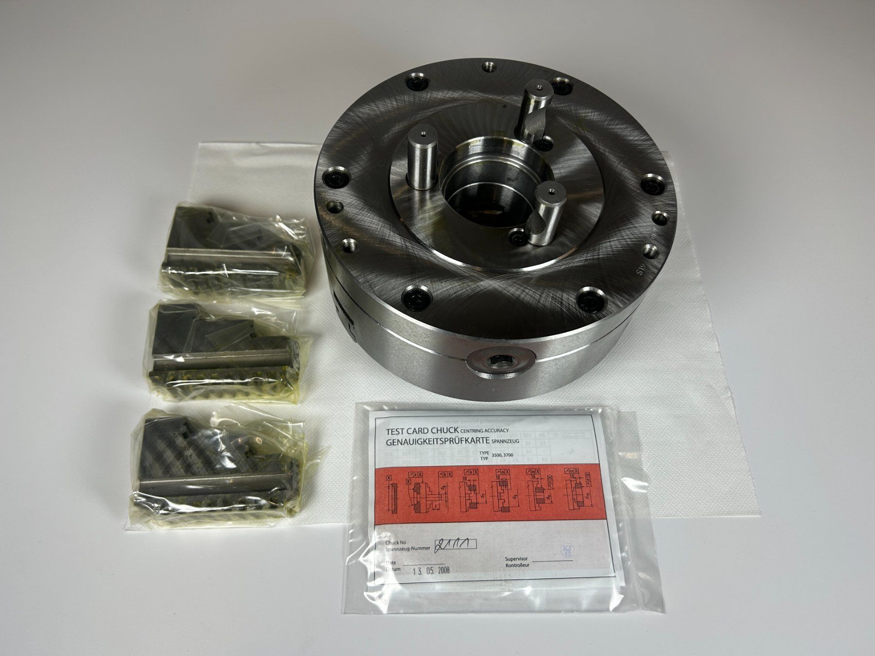 Schaublin Tutti gli attrezzi: Bison 3CSN 160 D4 Planspiralfutter Neu/OVP – Nuovo e nell'imballaggio originale da Rothenfluh venduto da BitterlinPartner 7