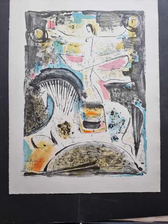 KÜNSTLER ? UNLESERLICH SIGNIERT LITHOGRAPHIE 2