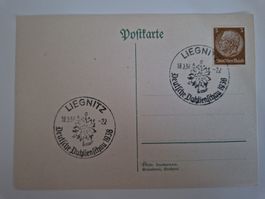 Deutsches Reich Postkarte Briefmarke 1938