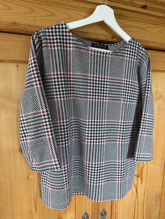 Betty Barclay Bluse, Karo/Hahnentritt-Muster, Gr 38