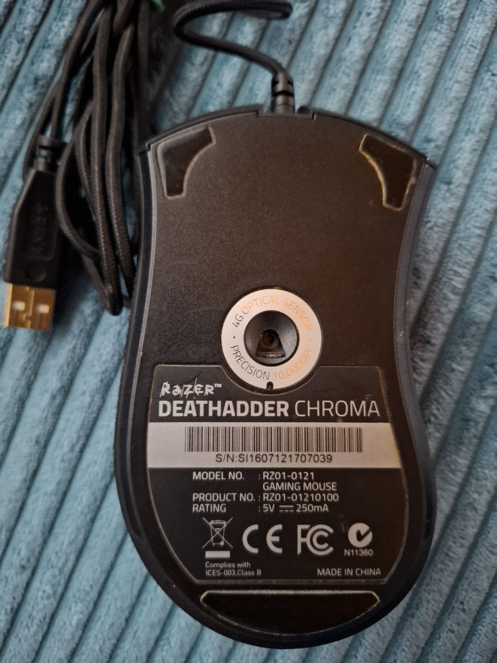 Razer Mouse: Razer Deathadder Chroma Gaming Maus – Usato da Herzogenbuchsee venduto da NIDI_96 1