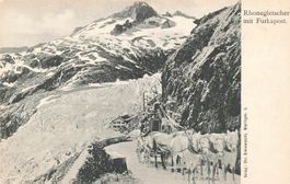 Rhonegletscher mit Furkapost