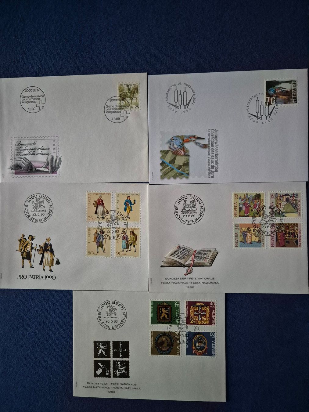 Alle Briefmarken: Ersttagsbriefe CH – Gebraucht aus Steinhausen von Scrashel
