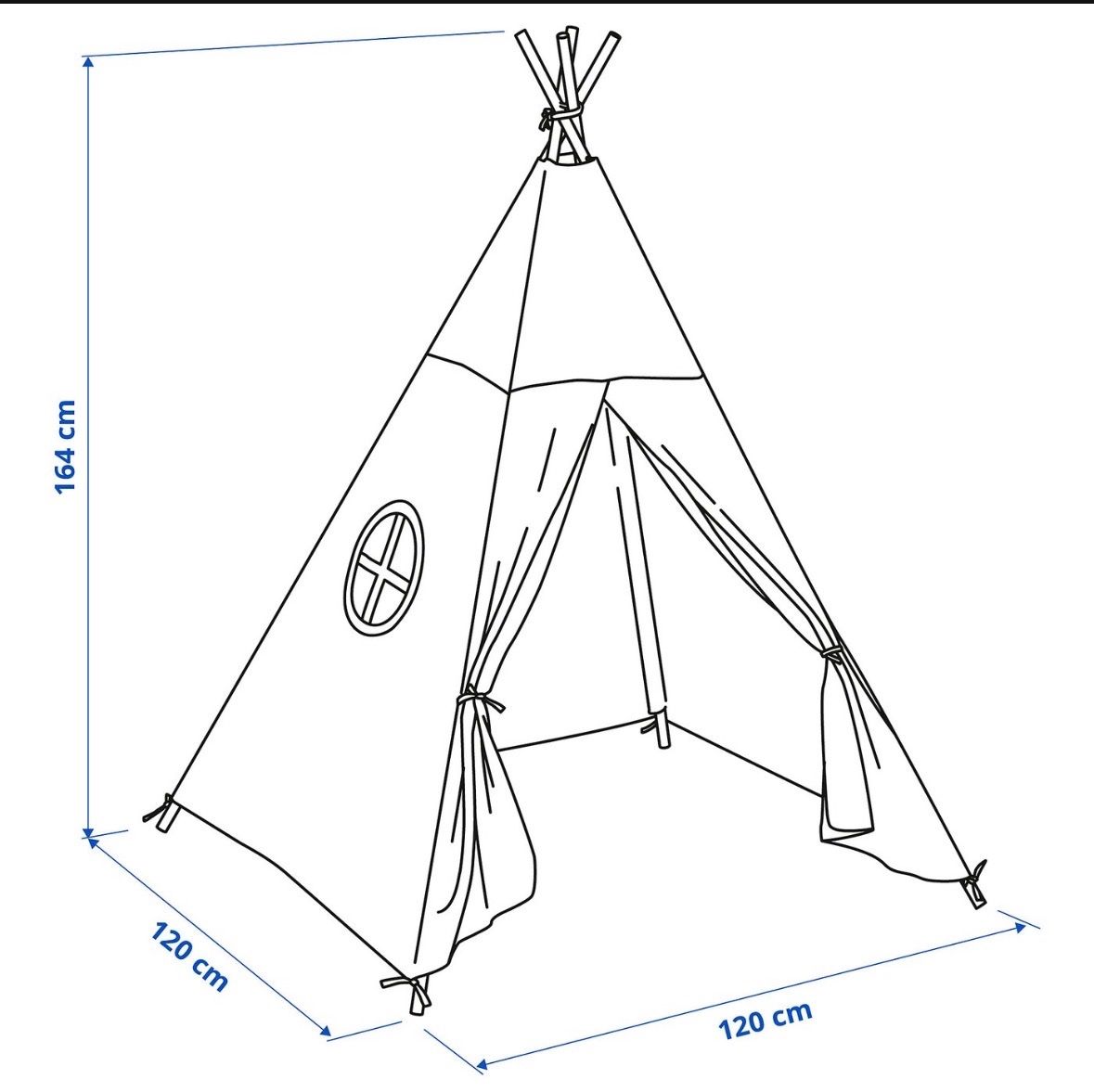Ikea Alri letti & mobili per bambini: Kinder Tipi Zelt – Usato da Münsingen venduto da jsc_xj9b 1