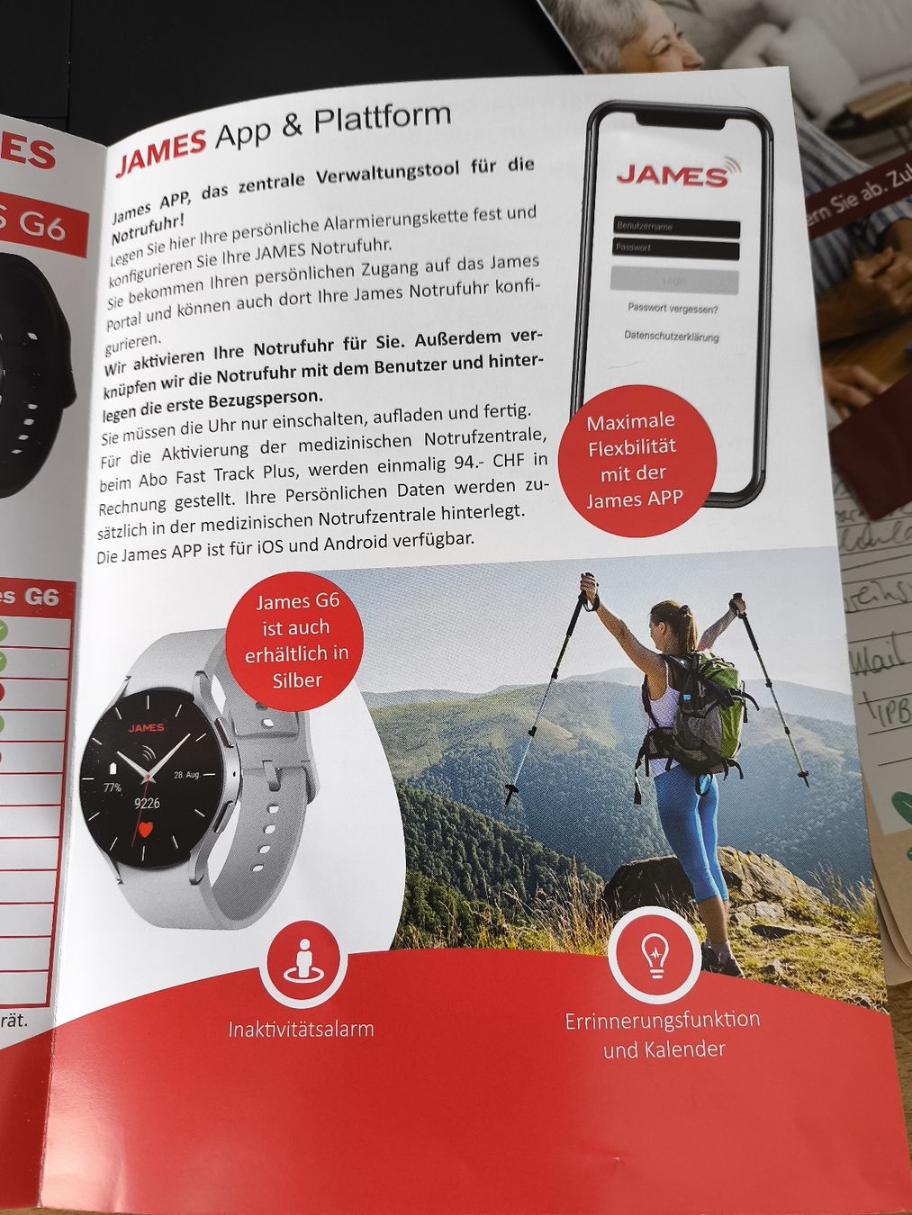 Orologi: James Notrufuhr B8 LTE – Usato da Seftigen venduto da Sflisch 5