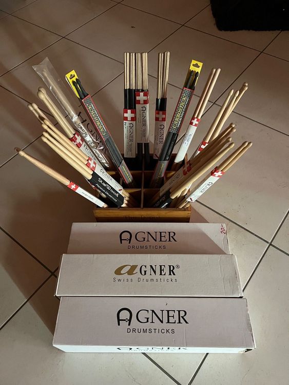 Sortiment Drumsticks Agner/Carbosticks/Star Wood | Kaufen auf Ricardo