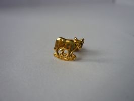 Einzel-Ohrschraube, Gold 18K, Kuh rechts, ab 1.00