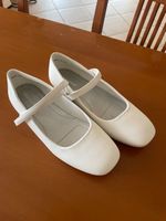 Mädchen Ballerina elegante Halbschuhe neu weiss 33