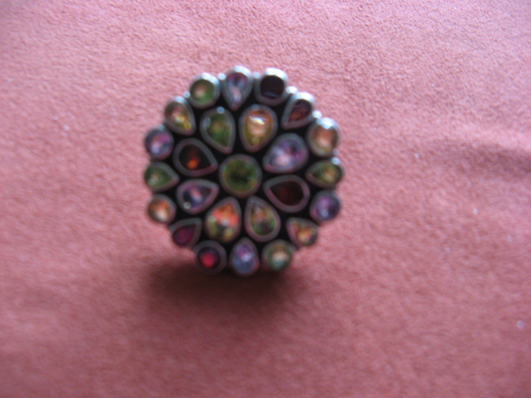 Ringe: Silberring mit Peridot, Granat, Zitrin, Amethyst – Neu (gemäss Beschreibung) aus Zürich von apil 7