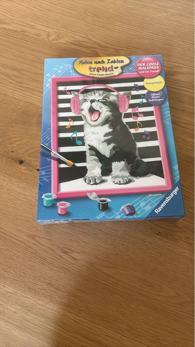 Ravensburger Giochi: Peinture par numéros Ravensburger chat avec casque – Nuovo e nell'imballaggio originale da Chexbres venduto da edo_j7fp