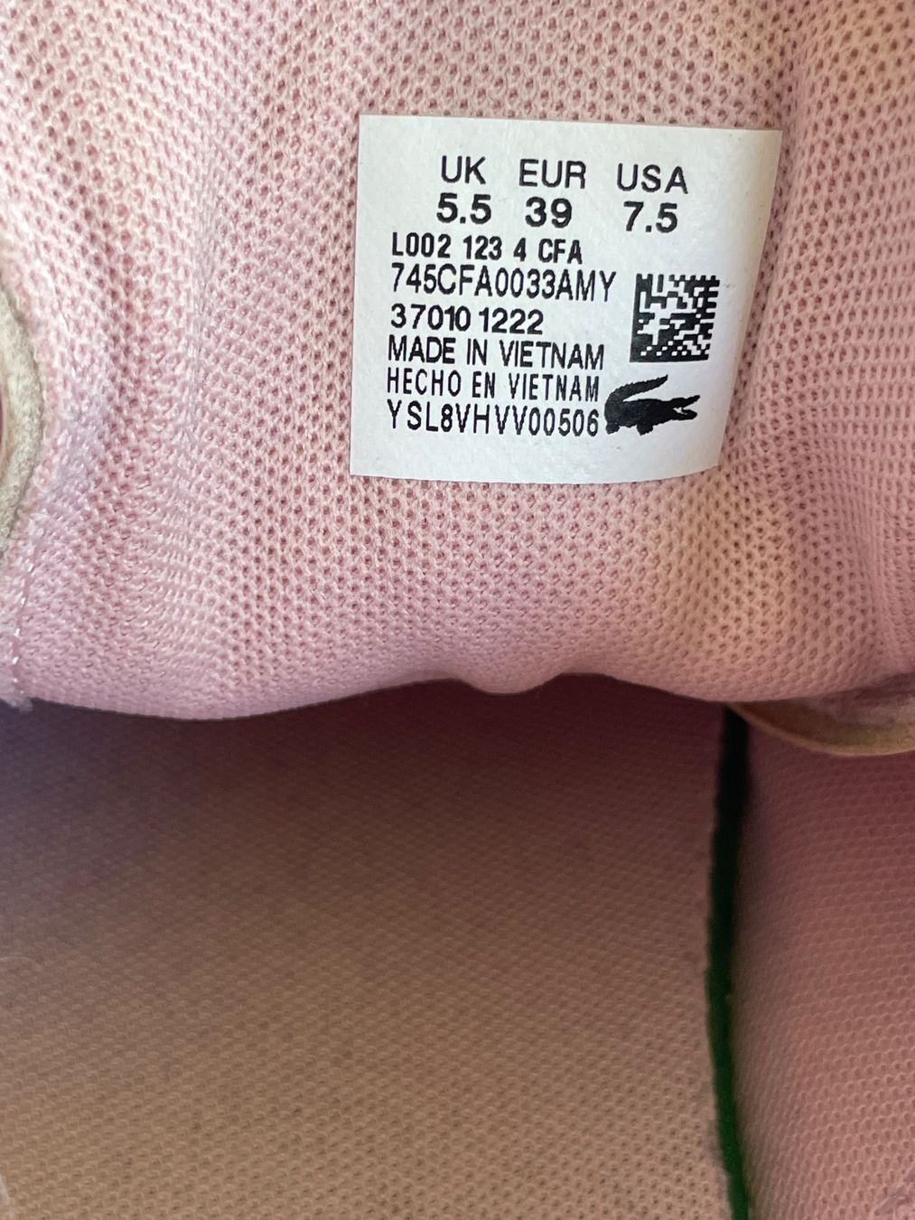 Lacoste Scarpe da donna: Lacoste Sneaker low Rosa Gr. 39 – Usato da Niederwangen BE venduto da m_s13 6