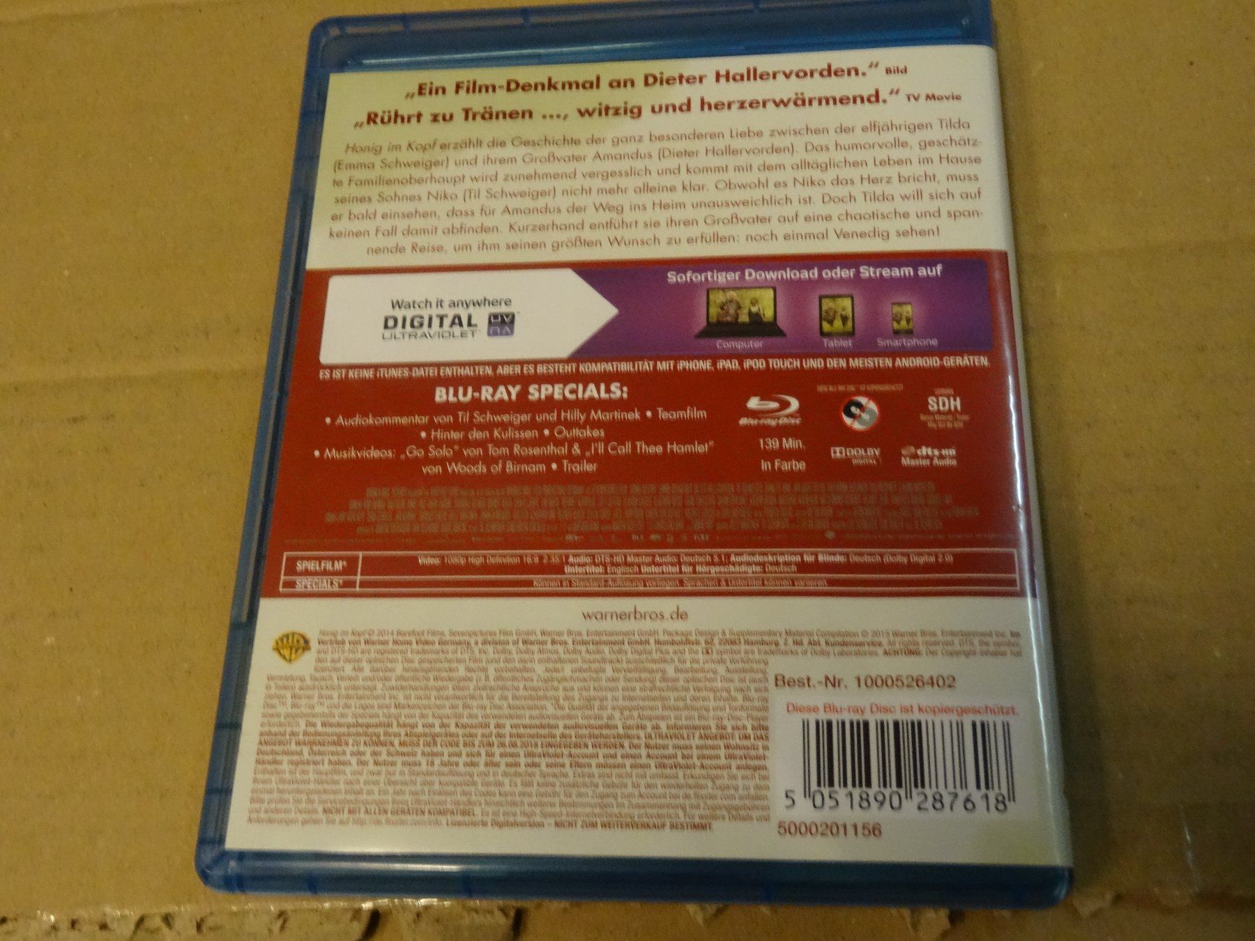 Tutti i DVDs: Honig im Kopf (BLU-RAY) – Usato da Olten venduto da Disc-Verkauf 2
