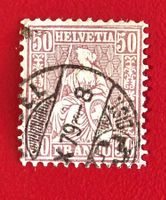SITZENDE HELVETIA 43 STEMPEL BASEL 1879