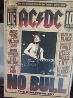 AC/DC "No Bull" Kunstdruck auf Holzplatte Rarität 58 x 40 cm