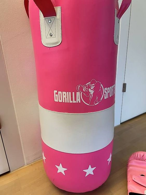 Box Sack in Pink/weiss mit Handschuhen (Gebraucht) in Wallisellen für ...