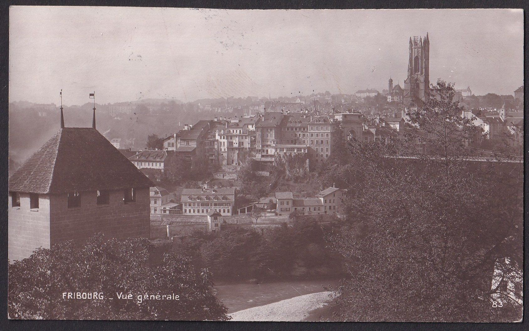 Cartoline postali: Fribourg Vue générale – Usato da Olten venduto da clotaldi