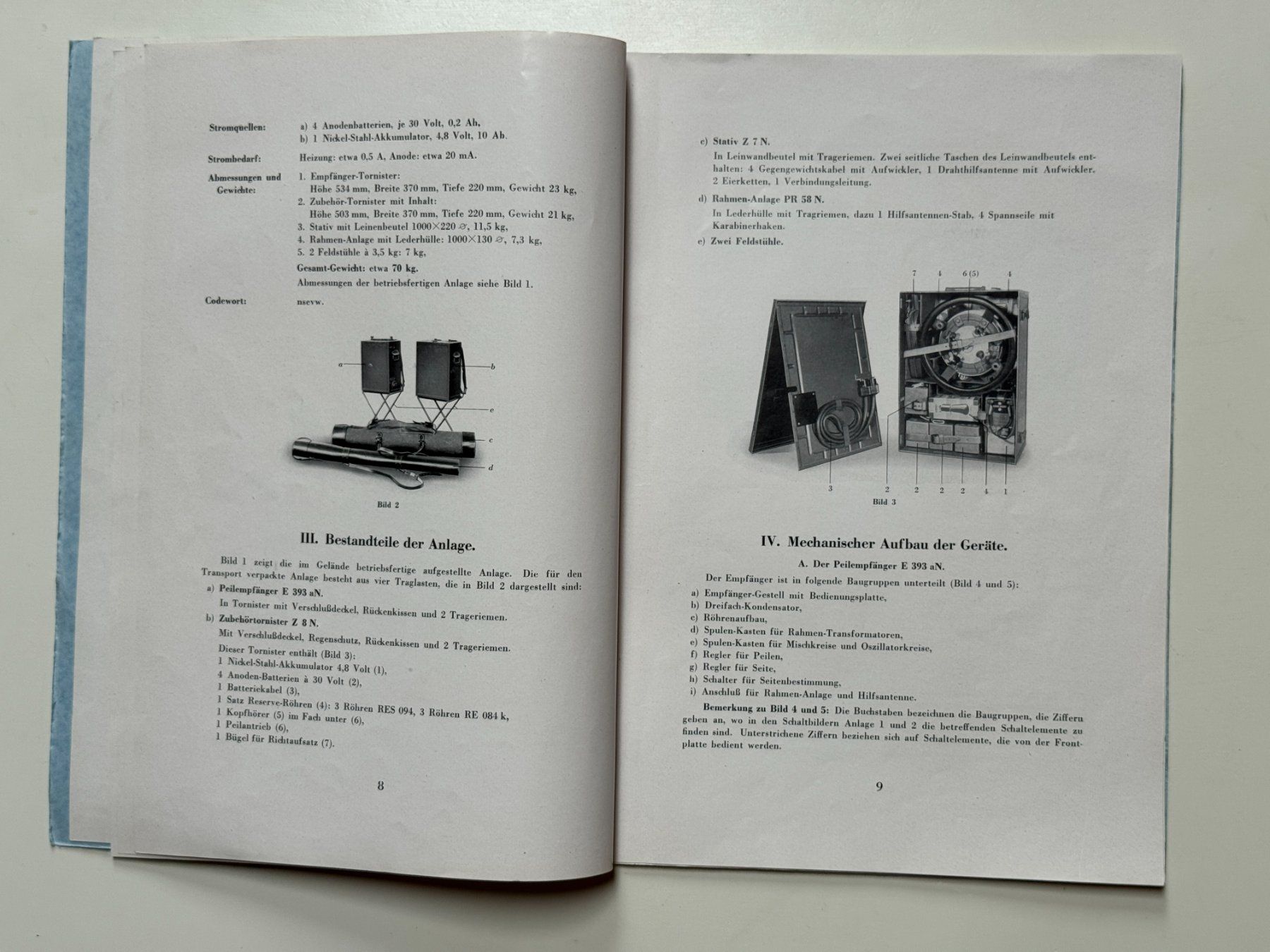 Technique de radiocom: Telefunken Handbuch zum Peiler 111N – D'occasion à Ins par funkflieger 3
