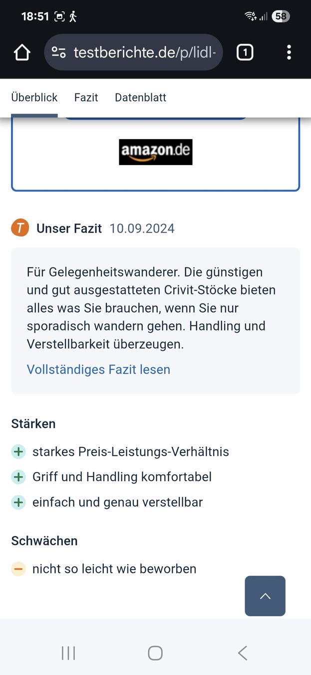 Bastoncini da trekking: Neue Trekkingstöcke – Nuovo e nell'imballaggio originale da Zug venduto da puzzle73 2