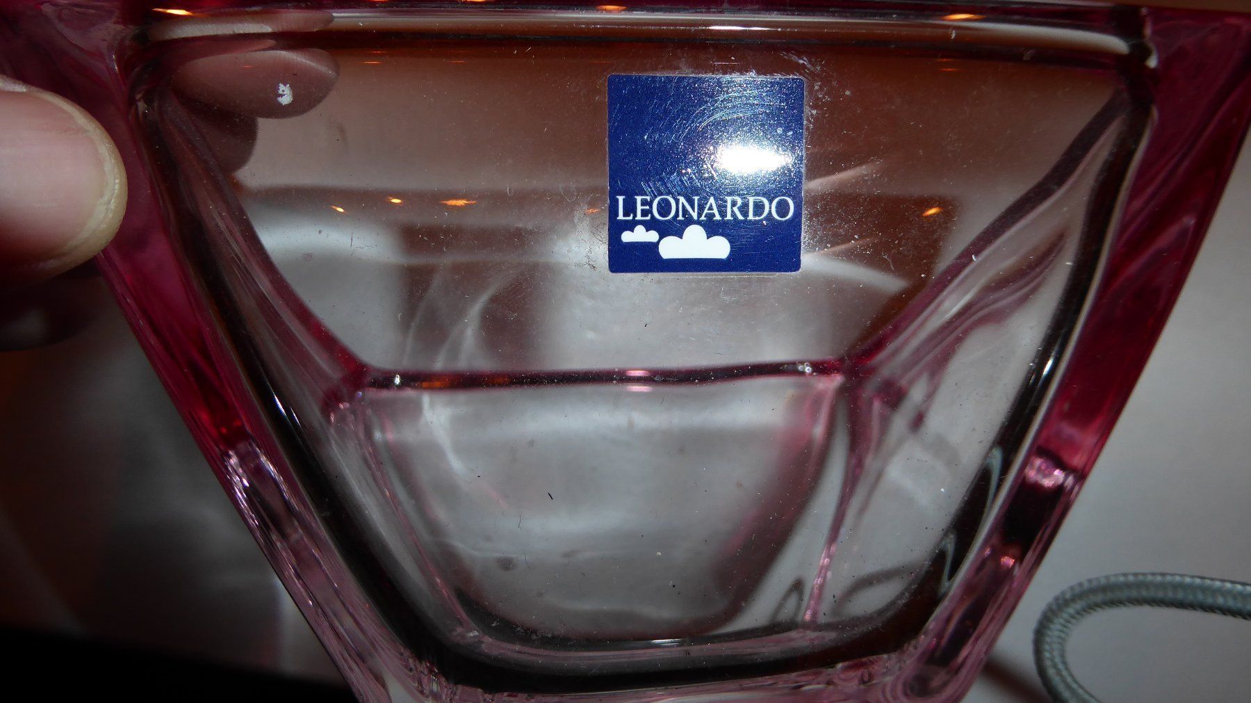 Tutte le decorazioni: Schöne Glasschale rosa – Usato da Sargans venduto da Benziner 2