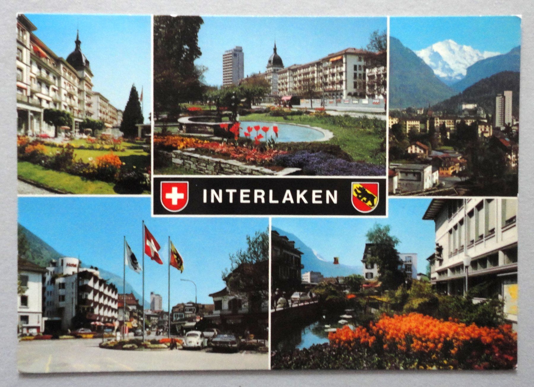 Cartoline postali: Interlaken - Multivues – Usato da Fétigny venduto da Billy2miny