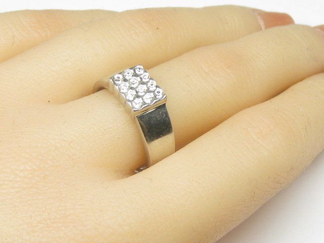 Anelli: Ring Silber 925 weisse Schmucksteine Gr. 58 – Usato da Ermatingen venduto da Decovin 4