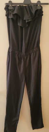 overall, jumpsuit, einteiler, gr.34, schwarz