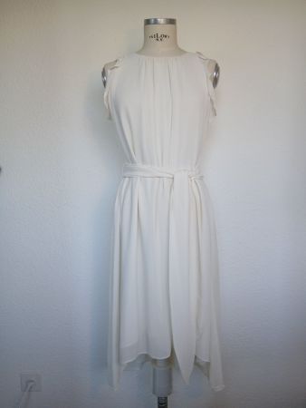 Halston raffiniertes Kleid Gr.36.Cremeweiss.NEU.Hochzeit