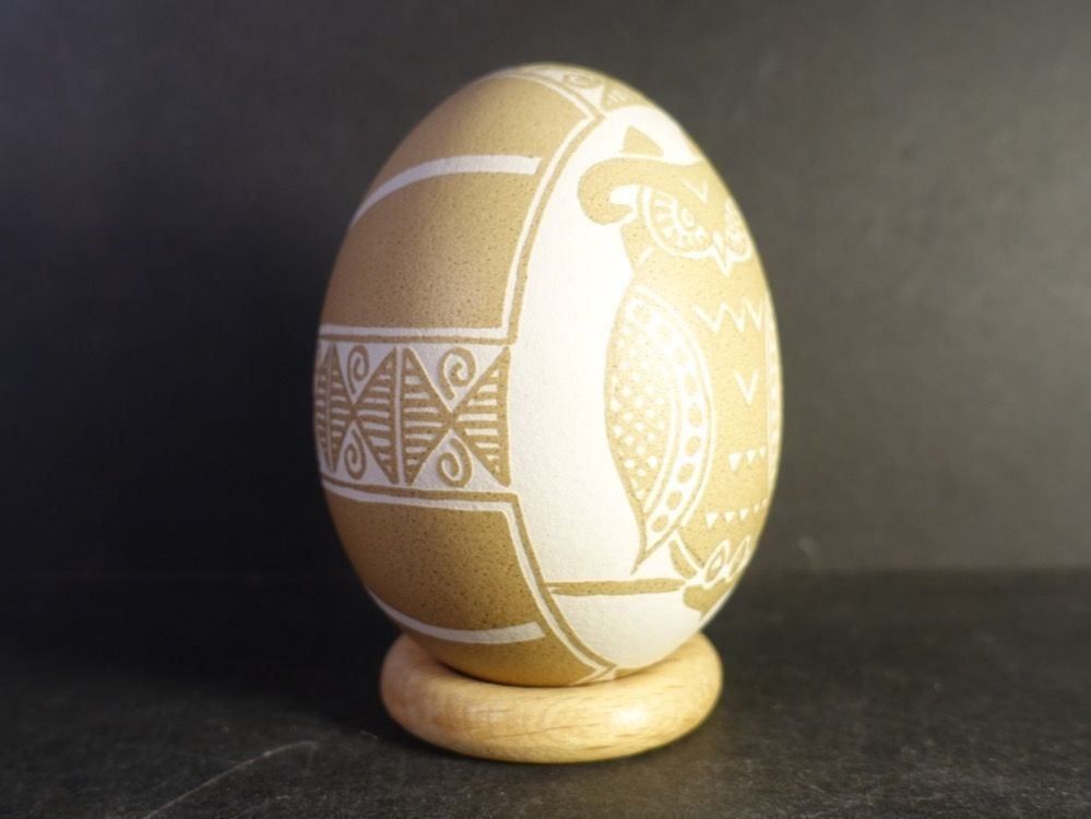 Toutes les décorations: Künstler Osterei mit Eule Azteken – D'occasion à Russikon par Eulenfeder 4