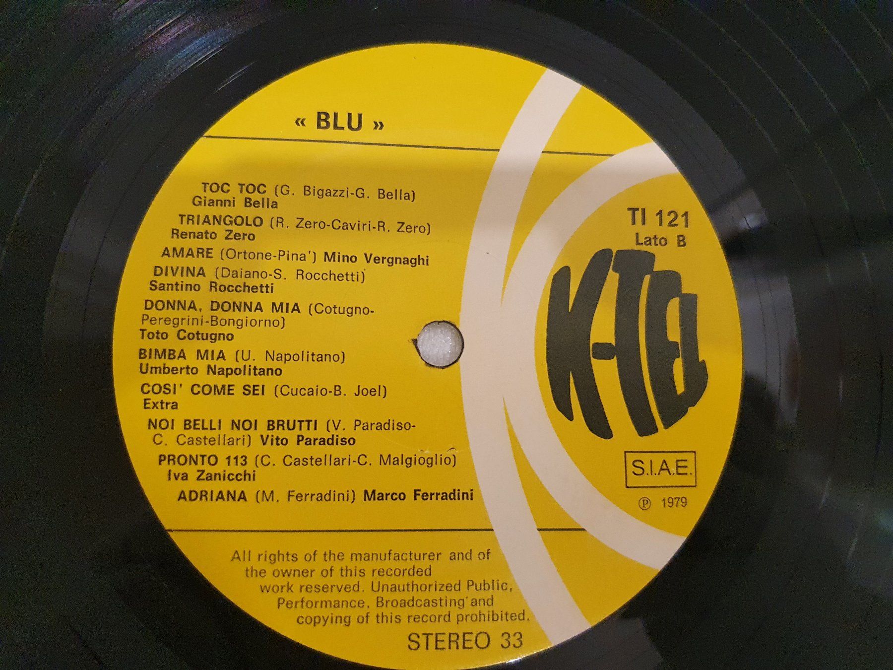 Dischi in vinile: Blu - 20 Successi 20 – Usato da Uster venduto da Vinyl-Leidenschaft 5