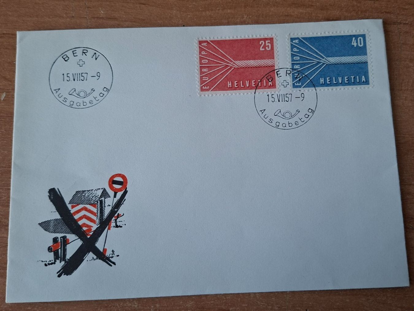 Tous les timbres: F0332 - FDC Europa 1957 – D'occasion à Trélex par Phil_Albert
