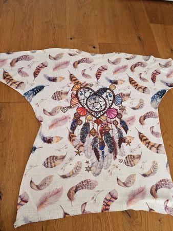 Pullover leicht kurzarm Xl wunderschön.